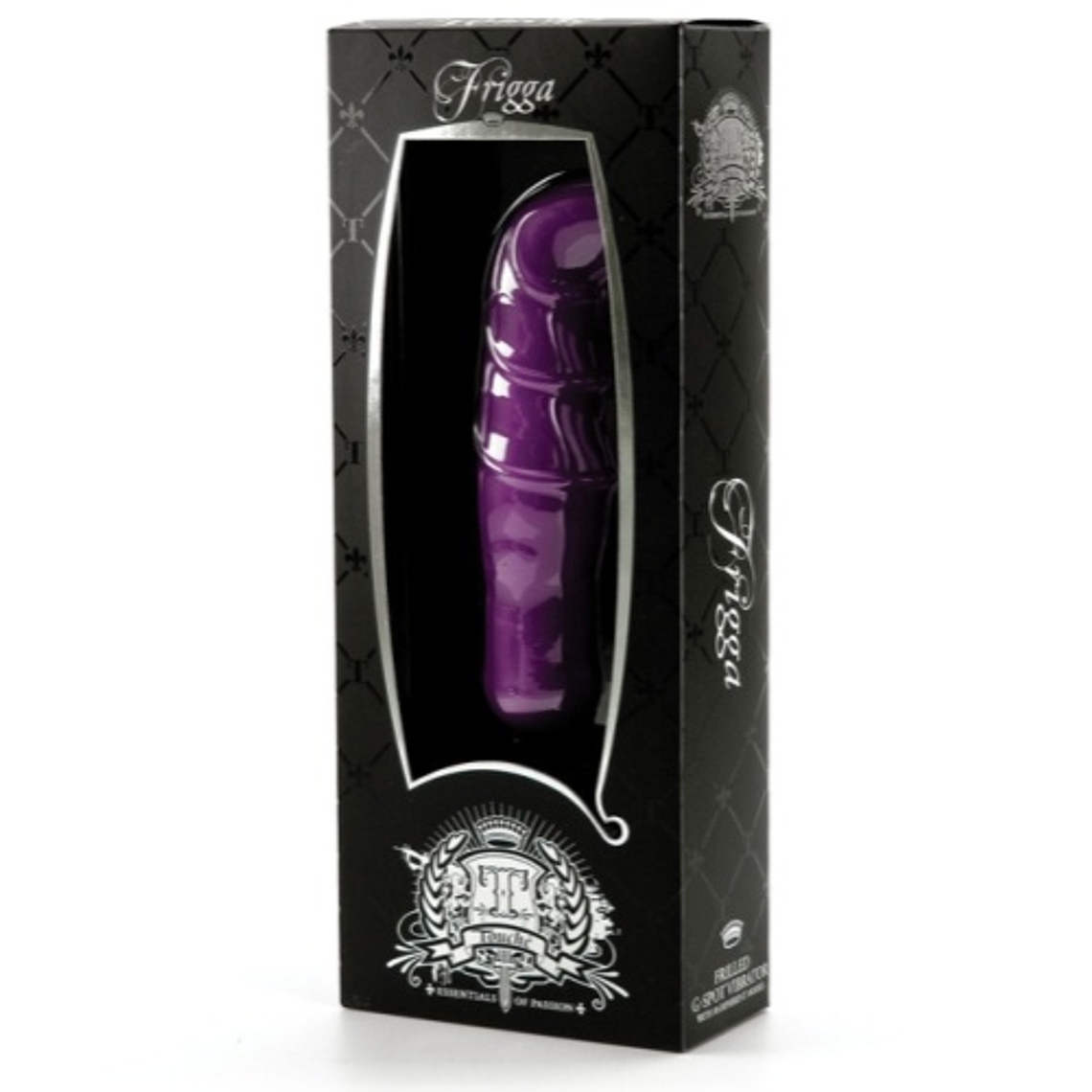 VIBRADOR FRIGGA ROXO EMBALAGEM PRETA 2