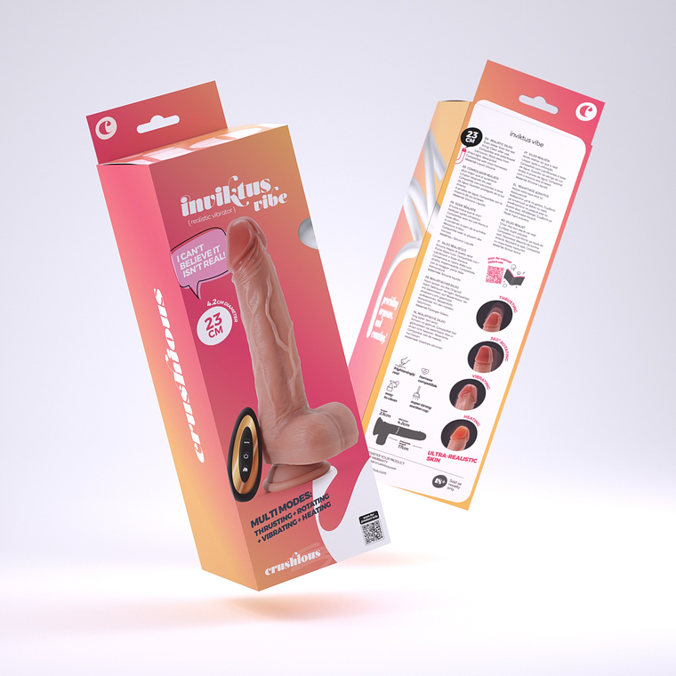 VIBRADOR DE SILICONE LÍQUIDO INVIKTUS VIBE 9 CRUSHIOUS PELE 13