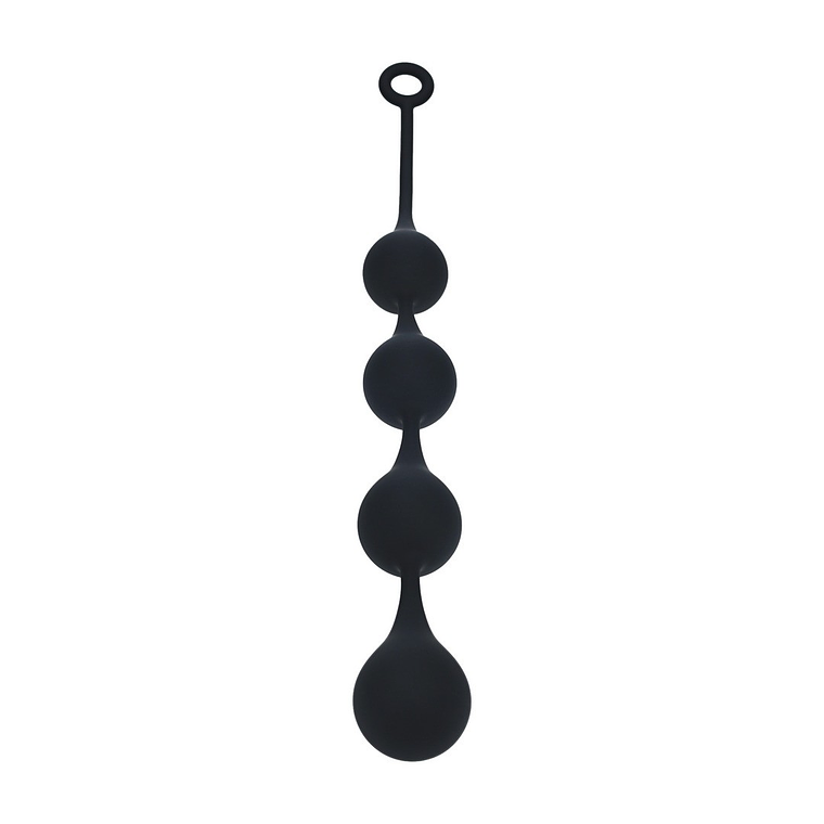BOLAS ANAIS DE SILICONE EM FORMA DE GOTA DE ÀGUA XL 50MM PRETAS LEVELZ 1