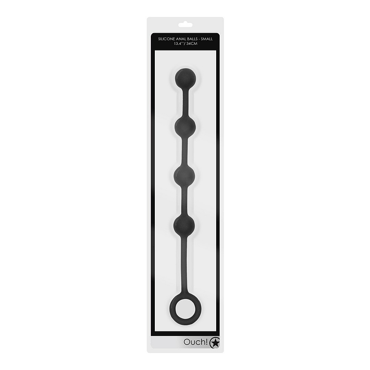 BOLAS ANAIS EM SILICONE SMALL OUCH! PRETAS 2