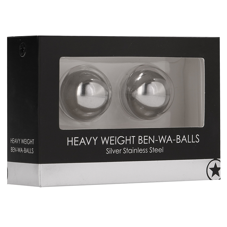 BOLAS VAGINAIS BEN WA BALLS HEAVY WEIGHT OUCH! PRATEADAS 2