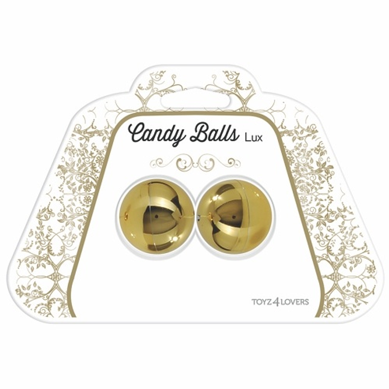 BOLAS VAGINAIS CANDY BALLS LUX DOURADAS 2