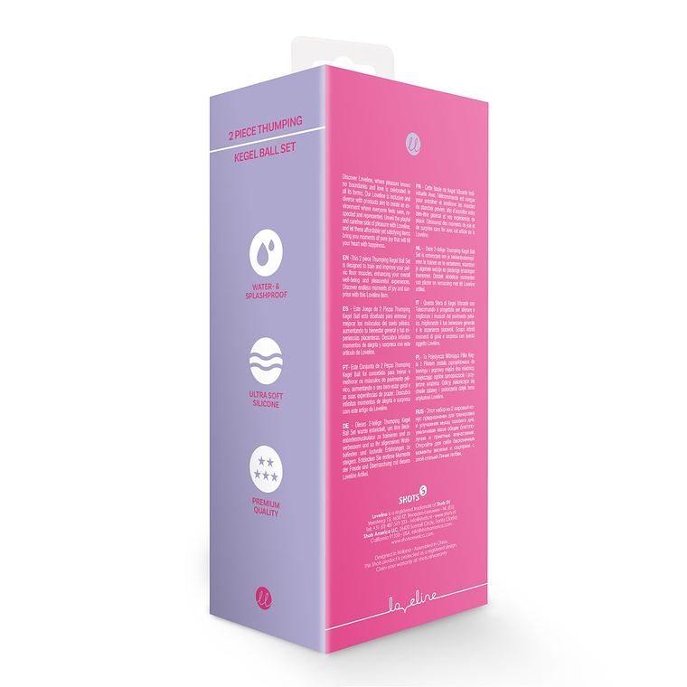 CONJUNTO DE 2 BOLAS VAGINAIS THUMPING KEGEL WILD STRAWBERRY LOVELINE 3
