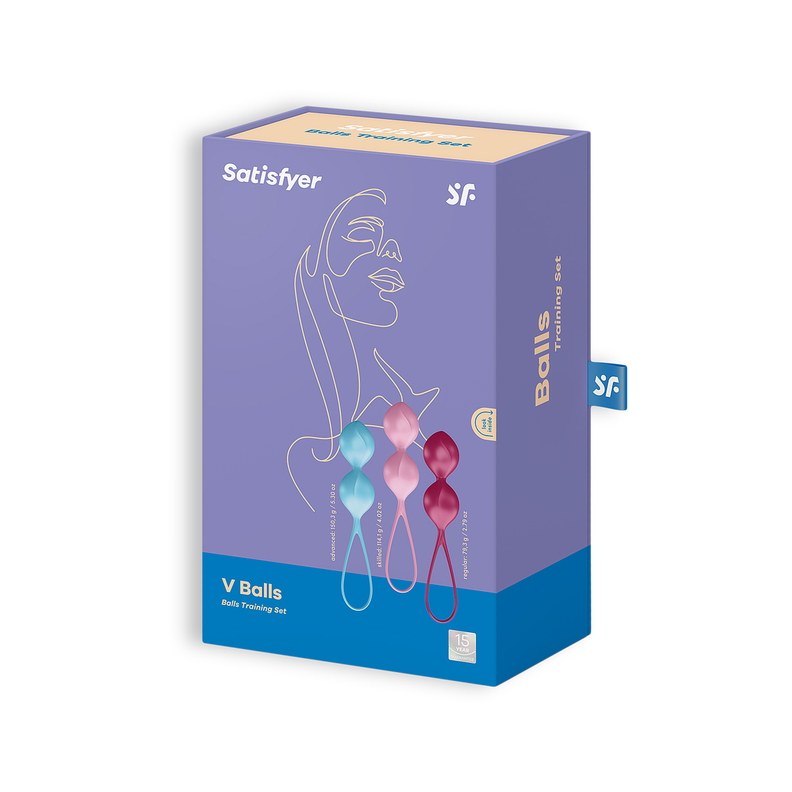 CONJUNTO DE 3 BOLAS BEN-WA V BALLS SATISFYER COLORIDAS 4