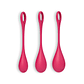 CONJUNTO DE 3 BOLAS KEGEL YONI POWER 1 SATISFYER VERMELHAS - thumbnail 3