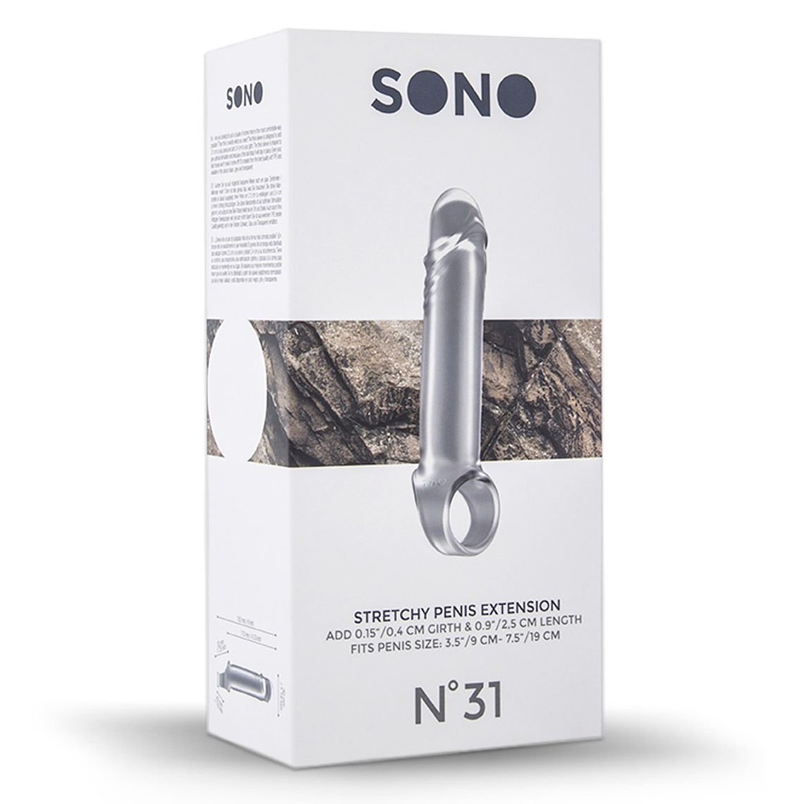 MANGA COM EXTENSÃO PARA O PÉNIS SONO Nº31 TRANSPARENTE 3