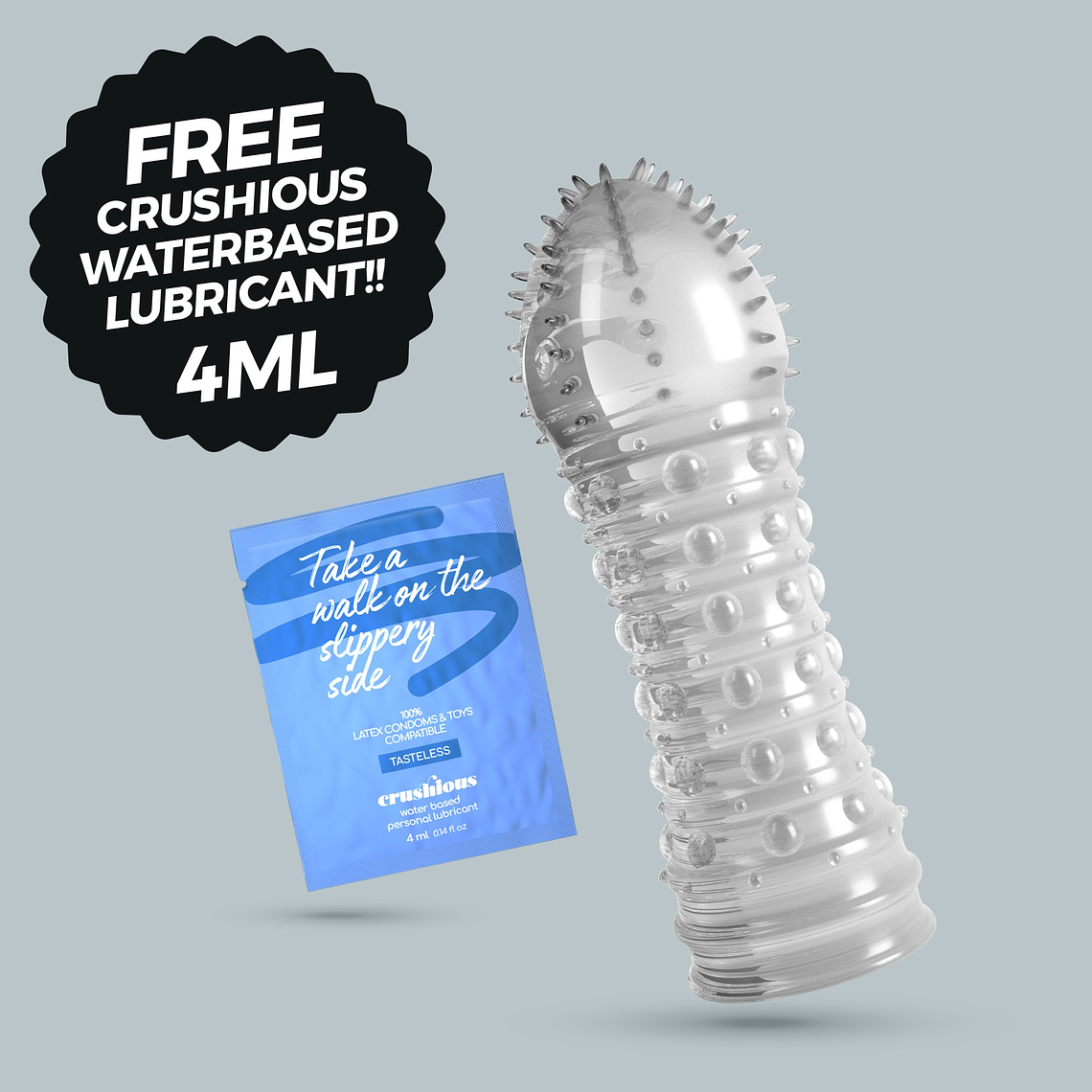 MANGA PARA O PÉNIS DOTTED CRUSHIOUS 1