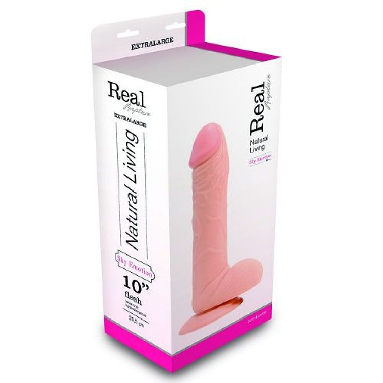 DILDO REALÍSTICO REAL RAPTURE SKY EMOTION 10'' BRANCO 3