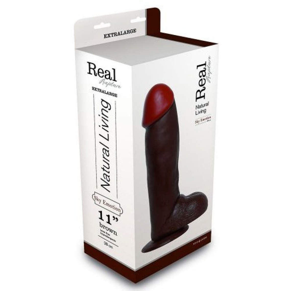 DILDO REALÍSTICO REAL RAPTURE SKY EMOTION 11'' NEGRO 3
