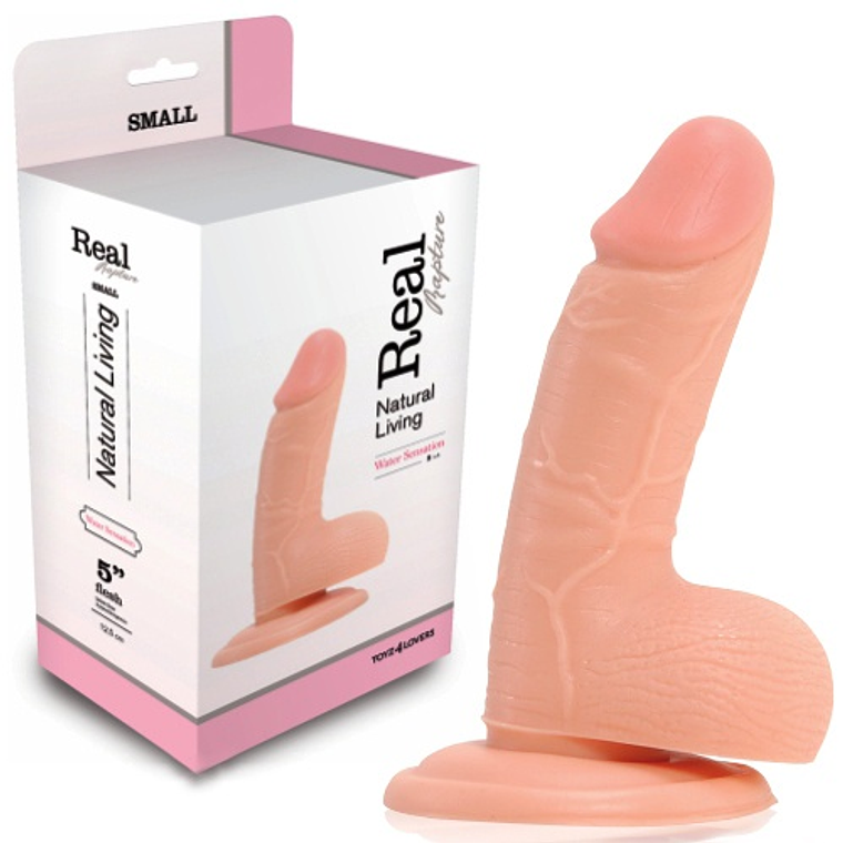 DILDO REALÍSTICO REAL RAPTURE WATER SENSATIONS 5'' BRANCO 2