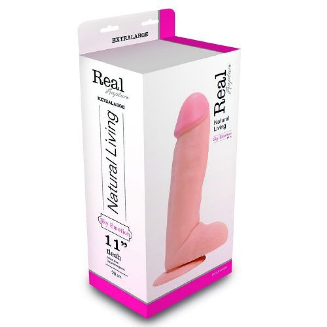 DILDO REALÍSTICO REAL RAPTURE SKY EMOTION 11'' BRANCO 3