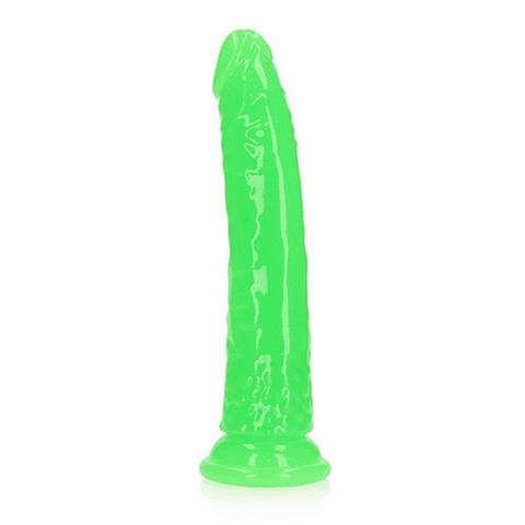 DILDO SLIM REALISTIC GLOW IN THE DARK 8'' / 20 CM REALROCK