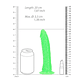 DILDO SLIM REALISTIC GLOW IN THE DARK 7'' / 18 CM REALROCK - thumbnail 6
