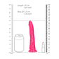 DILDO SLIM REALISTIC GLOW IN THE DARK 7'' / 18 CM ROSA REALROCK - Thumbnail 6