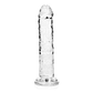 DILDO STRAIGHT REALISTIC CRYSTAL CLEAR 6 /14,5 CM TRANSPARENTE REALROCK - thumbnail 1