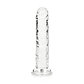DILDO STRAIGHT REALISTIC CRYSTAL CLEAR 6 /14,5 CM TRANSPARENTE REALROCK - thumbnail 4