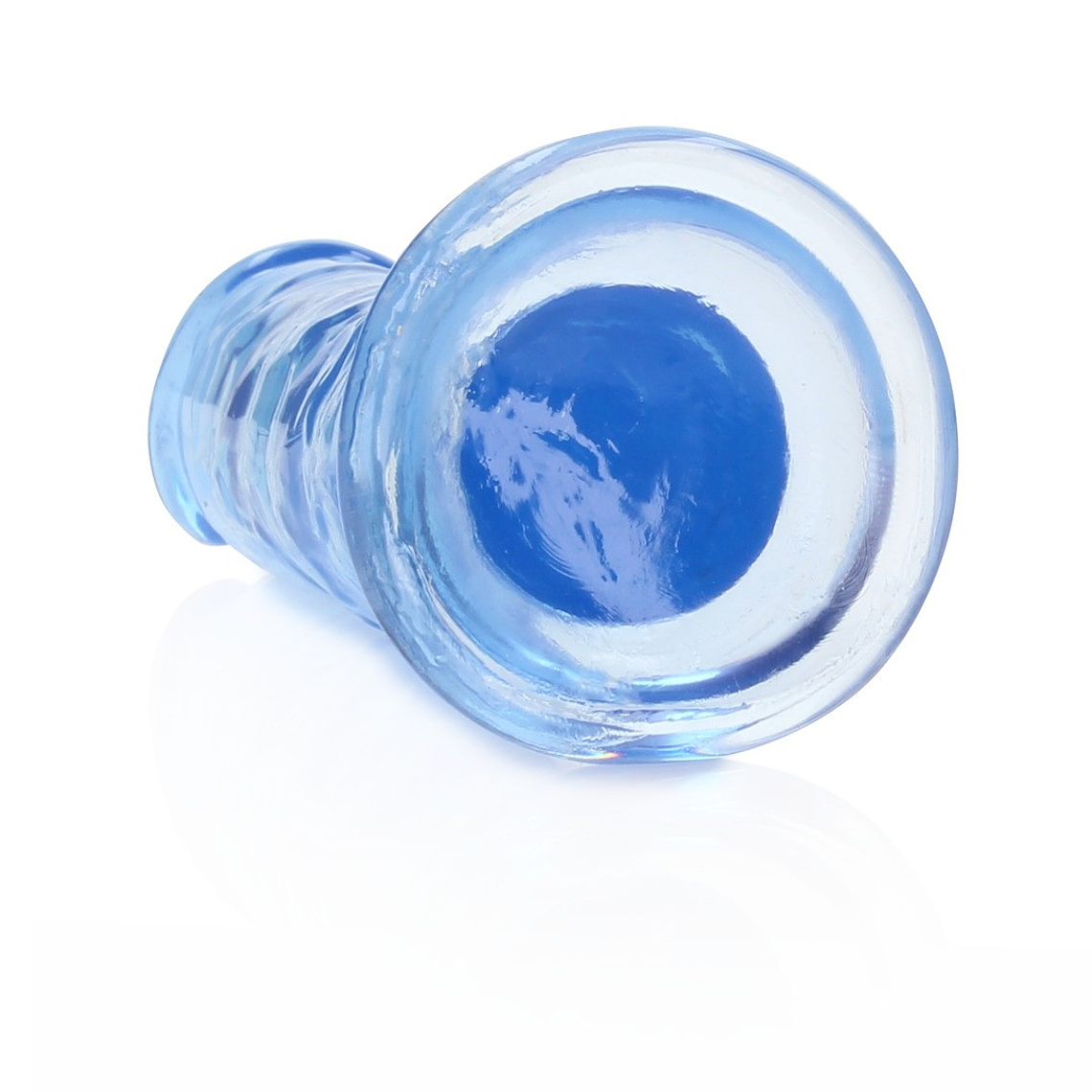 DILDO STRAIGHT REALISTIC CRYSTAL CLEAR 6 /14,5 CM AZUL REALROCK 5