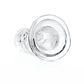 DILDO STRAIGHT REALISTIC CRYSTAL CLEAR 6 /14,5 CM TRANSPARENTE REALROCK - thumbnail 5