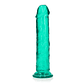 DILDO STRAIGHT REALISTIC CRYSTAL CLEAR 9 /23 CM VERDE REALROCK - Thumbnail 1