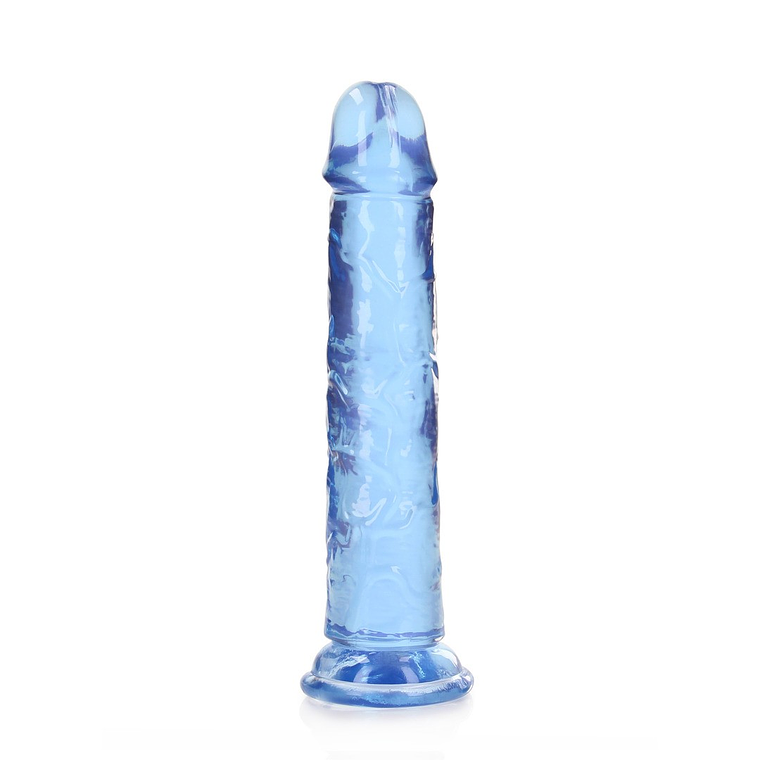 DILDO STRAIGHT REALISTIC CRYSTAL CLEAR 7 /18 CM AZUL REALROCK 3