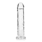 DILDO STRAIGHT REALISTIC CRYSTAL CLEAR 9 /23 CM TRANSPARENTE REALROCK - thumbnail 1