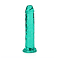 DILDO STRAIGHT REALISTIC CRYSTAL CLEAR 6 /14,5 CM VERDE REALROCK - thumbnail 3