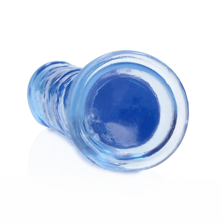 DILDO STRAIGHT REALISTIC CRYSTAL CLEAR 7 /18 CM AZUL REALROCK 5