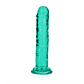 DILDO STRAIGHT REALISTIC CRYSTAL CLEAR 6 /14,5 CM VERDE REALROCK - thumbnail 4