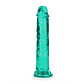 DILDO STRAIGHT REALISTIC CRYSTAL CLEAR 7 /18 CM VERDE REALROCK - Thumbnail 3