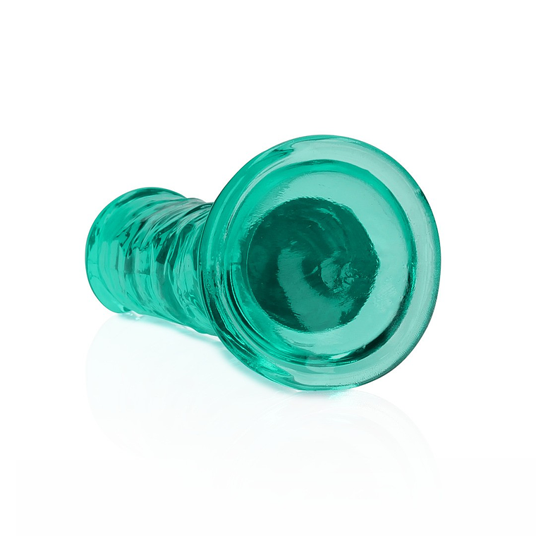DILDO STRAIGHT REALISTIC CRYSTAL CLEAR 6 /14,5 CM VERDE REALROCK 5