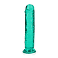 DILDO STRAIGHT REALISTIC CRYSTAL CLEAR 7 /18 CM VERDE REALROCK - Thumbnail 4