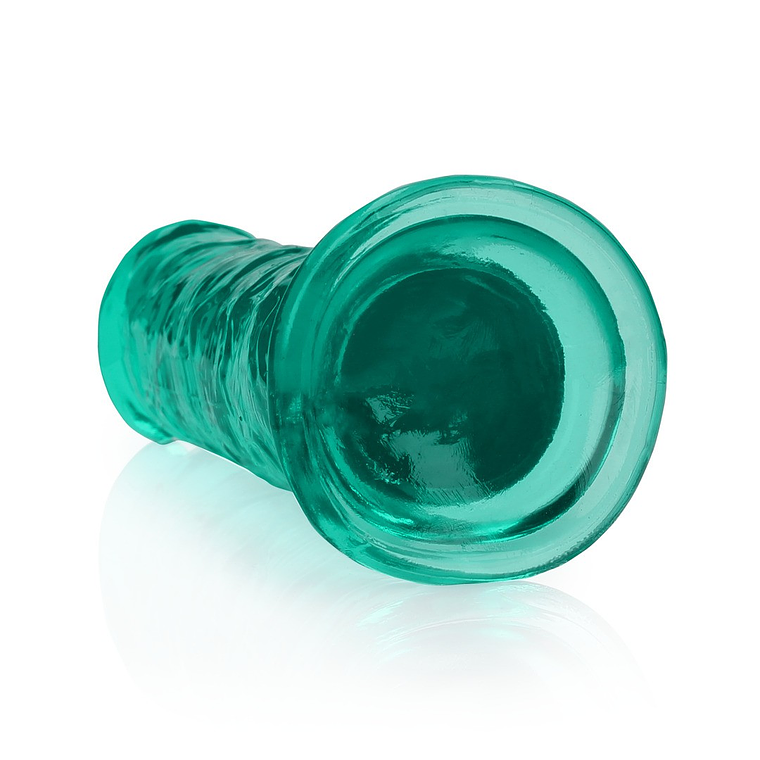 DILDO STRAIGHT REALISTIC CRYSTAL CLEAR 7 /18 CM VERDE REALROCK 5