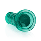 DILDO STRAIGHT REALISTIC CRYSTAL CLEAR 7 /18 CM VERDE REALROCK - Thumbnail 5