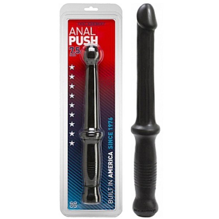 DILDO COM CABO ANAL PUSH PRETO 2