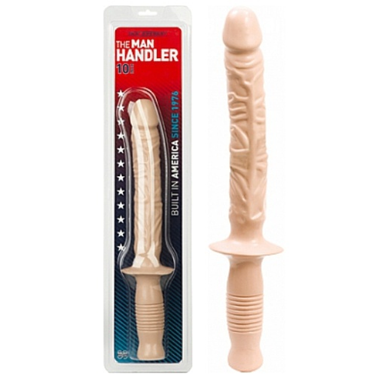 DILDO COM CABO MANHANDLER BRANCO 2