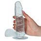DILDO REAL RAPTURE EARTH FLAVOUR 6.5'' TRANSPARENTE - Thumbnail 1