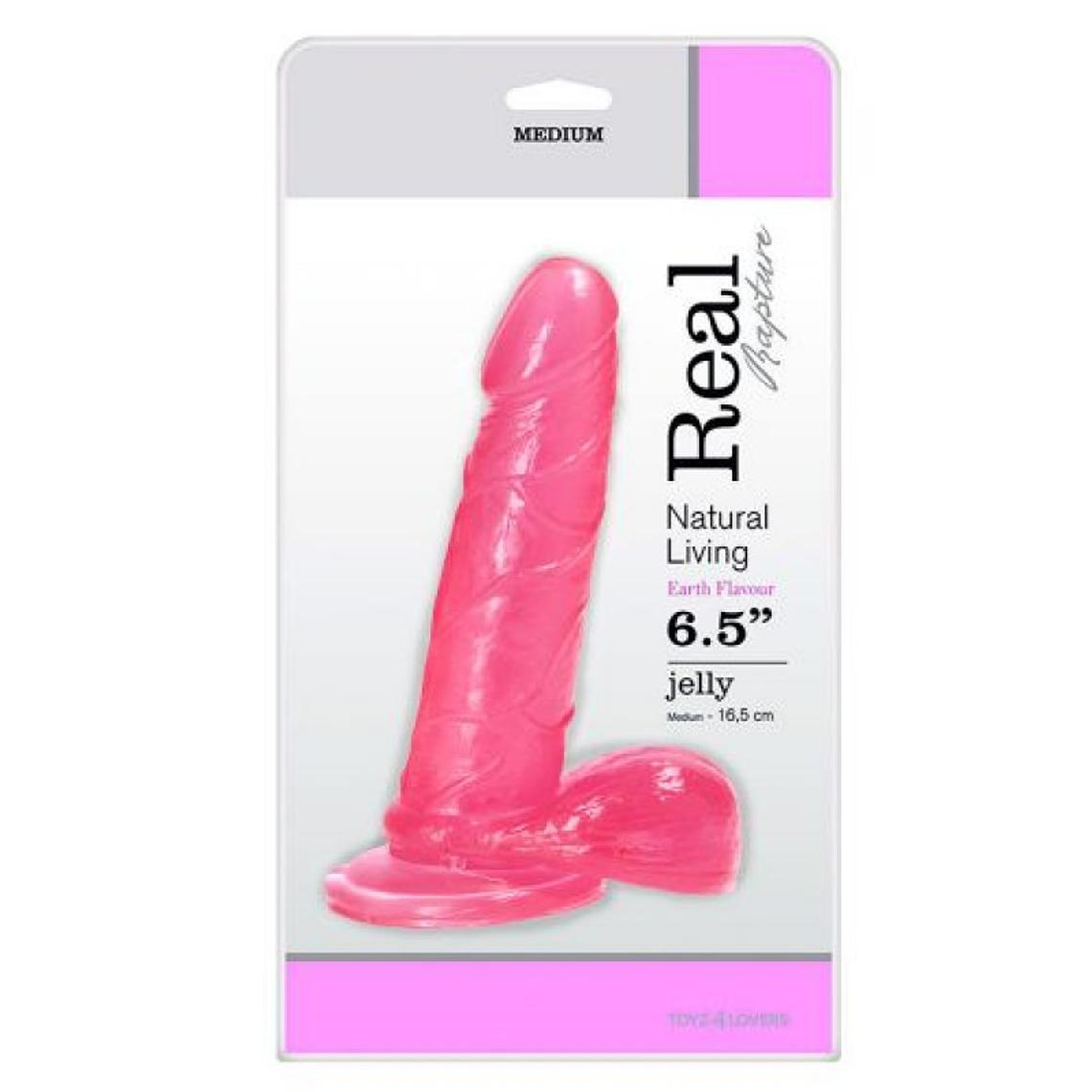 DILDO REAL RAPTURE EARTH FLAVOUR 6.5'' ROSA 3