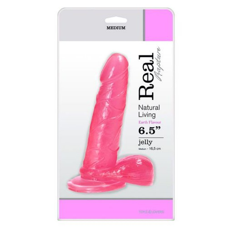 DILDO REAL RAPTURE EARTH FLAVOUR 6.5'' ROSA 3