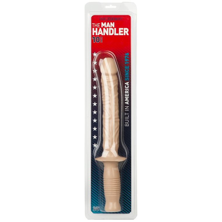 DILDO COM CABO MANHANDLER BRANCO 3