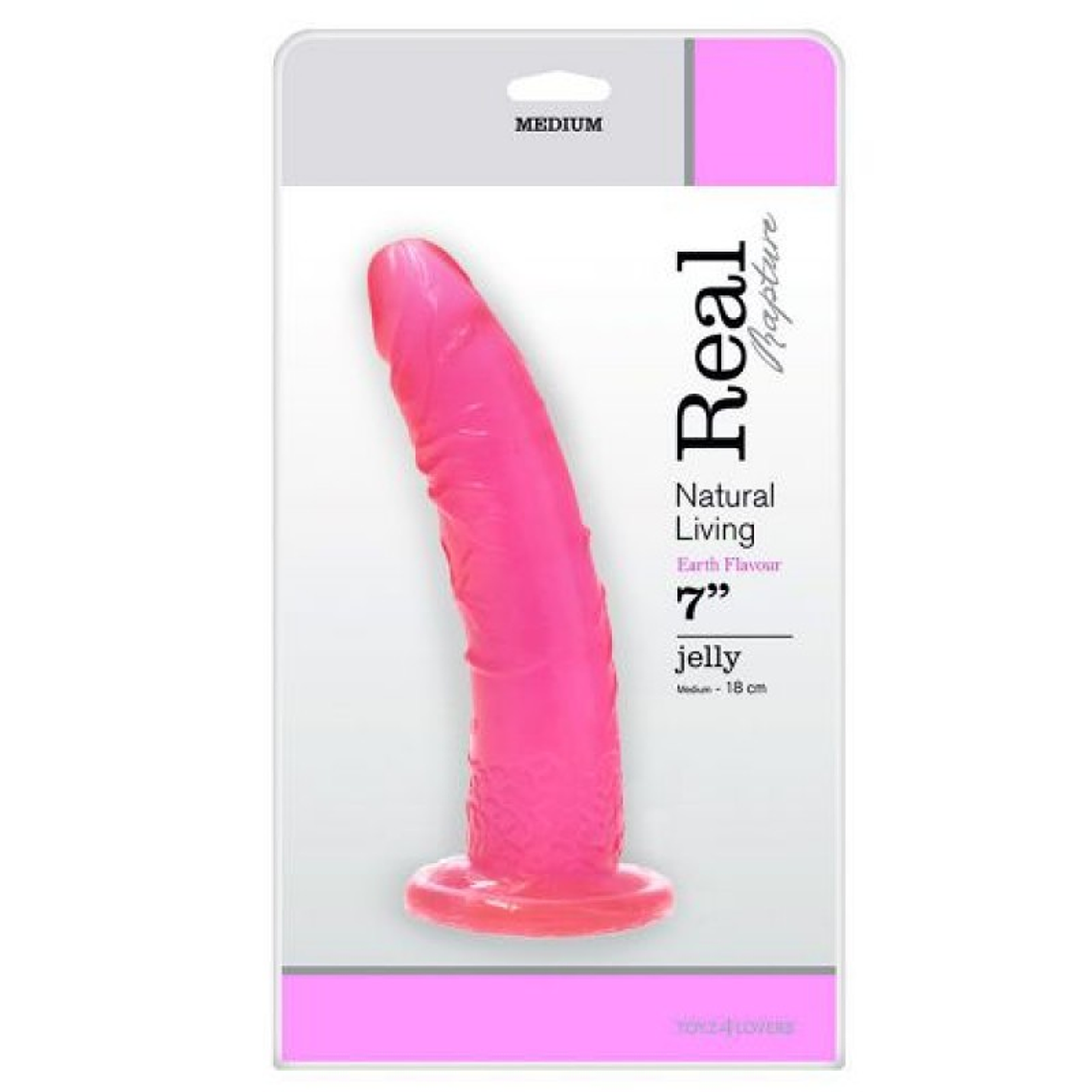 DILDO REAL RAPTURE EARTH FLAVOUR 7'' ROSA 3