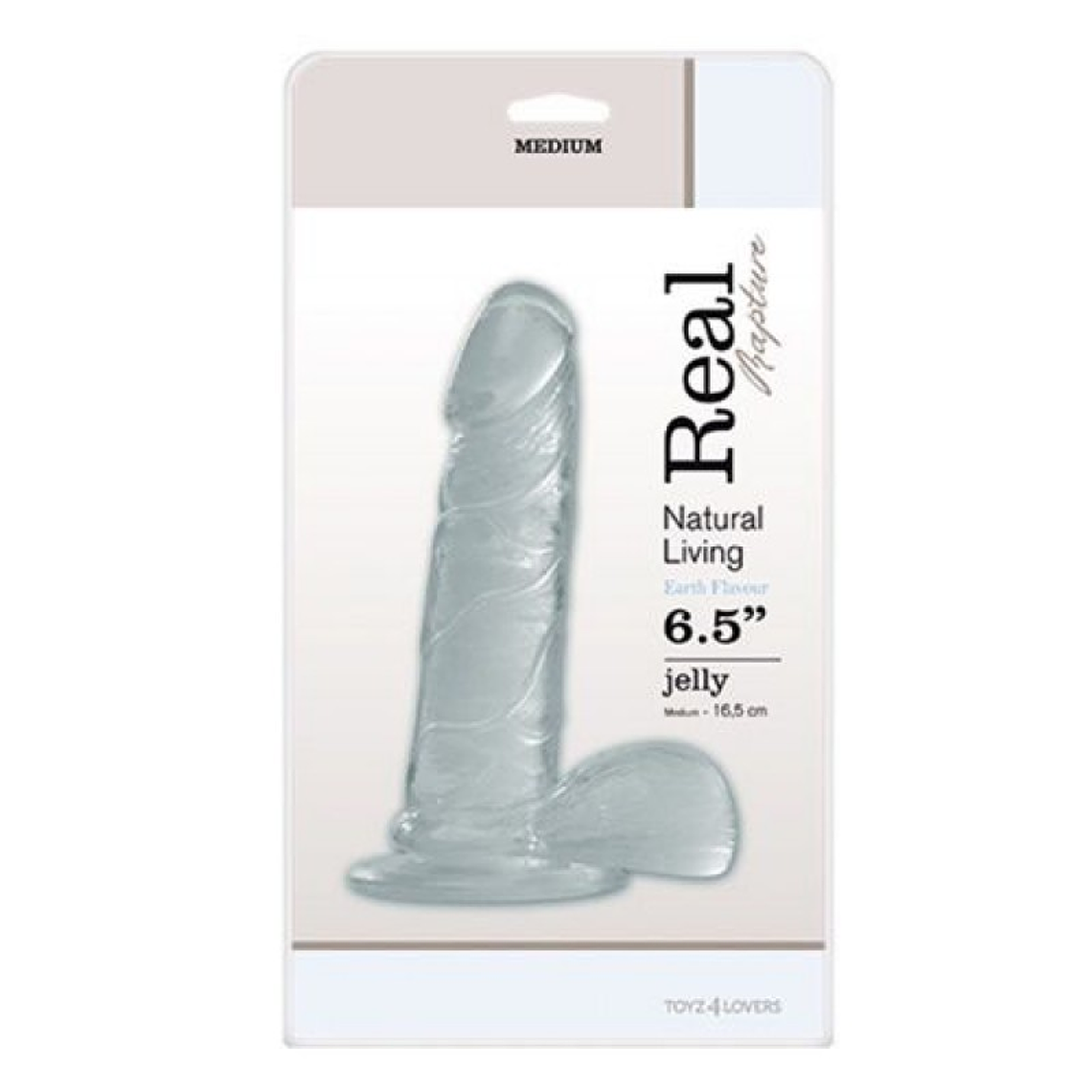 DILDO REAL RAPTURE EARTH FLAVOUR 6.5'' TRANSPARENTE 3