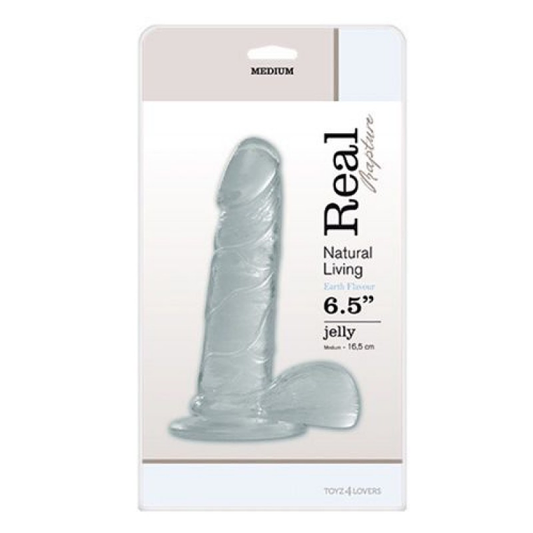 DILDO REAL RAPTURE EARTH FLAVOUR 6.5'' TRANSPARENTE 3