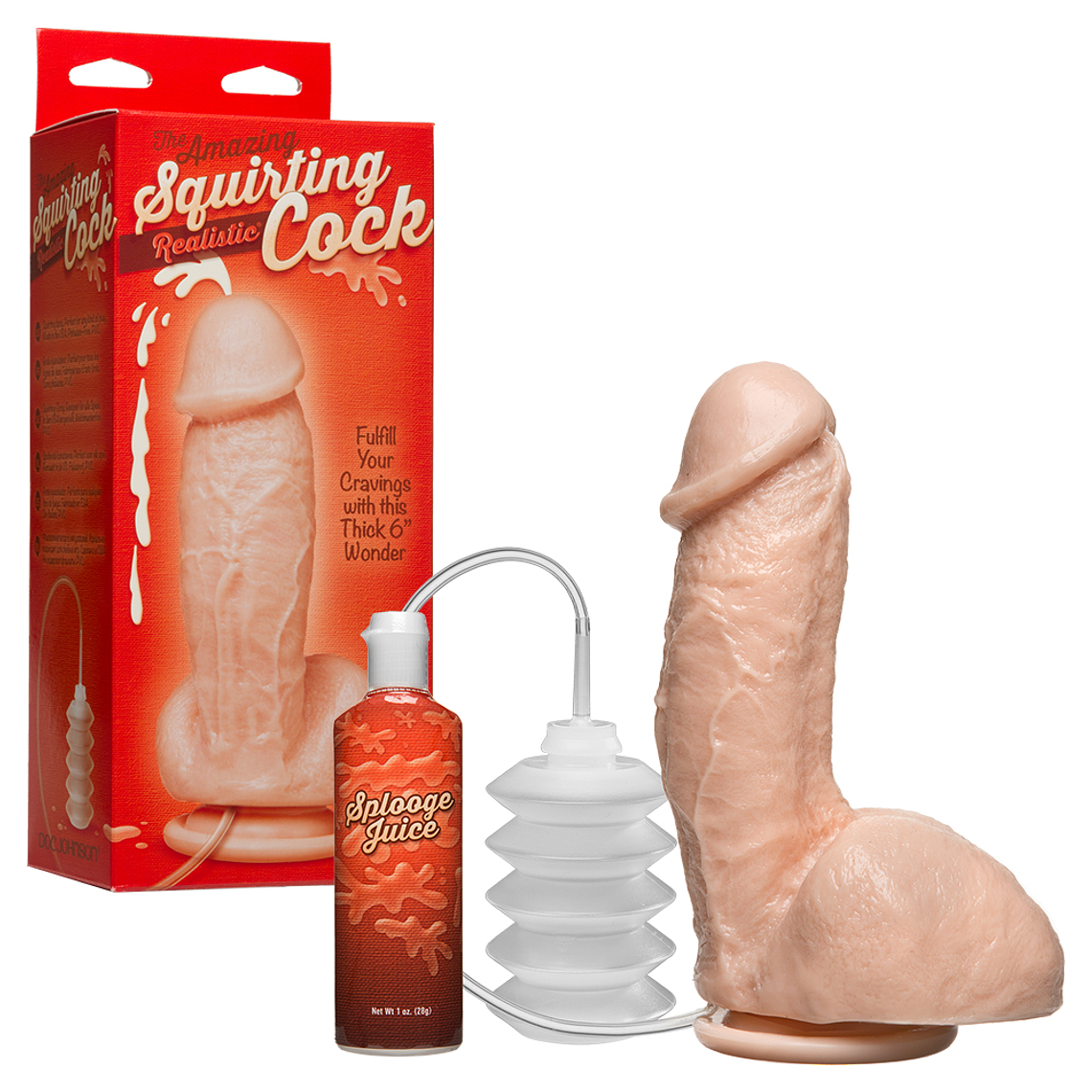 DILDO COM EJACULAÇÃO THE AMAZING SQUIRTING REALISTIC COCK 2