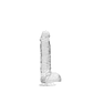 DILDO REALISTA COM TESTÍCULOS CRYSTAL CLEAR 6 /15 CM TRANSPARENTE REALROCK - vignette 3