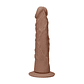 DILDO COM VENTOSA TAN 7 / 17 CM REALROCK - Miniatura 1