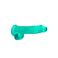 DILDO REALISTA COM TESTÍCULOS CRYSTAL CLEAR 6 /15 CM VERDE REALROCK - vignette 3