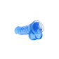 DILDO REALISTA COM TESTÍCULOS CRYSTAL CLEAR 10 /25,4 CM AZUL REALROCK - vignette 5