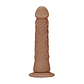 DILDO COM VENTOSA TAN 8 / 20 CM REALROCK - Miniatura 4