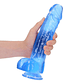DILDO REALISTA COM TESTÍCULOS CRYSTAL CLEAR 10 /25,4 CM AZUL REALROCK - vignette 6