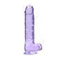 DILDO REALISTA COM TESTÍCULOS CRYSTAL CLEAR 9 /23 CM REALROCK - Thumbnail 1
